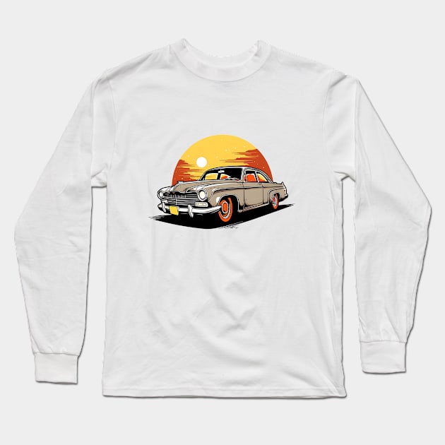 Vintage classic Car Designs Long Sleeve T-Shirt by ragil_studio